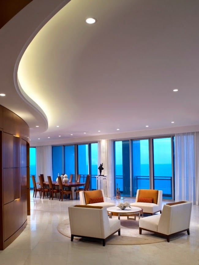 25 Creative LED ceiling lights are built in suspended ceiling designs