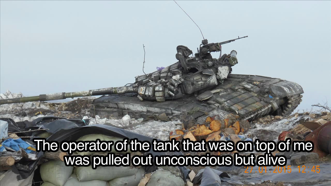 Putinwar Ukrainian soldier run over by a tank talks about his