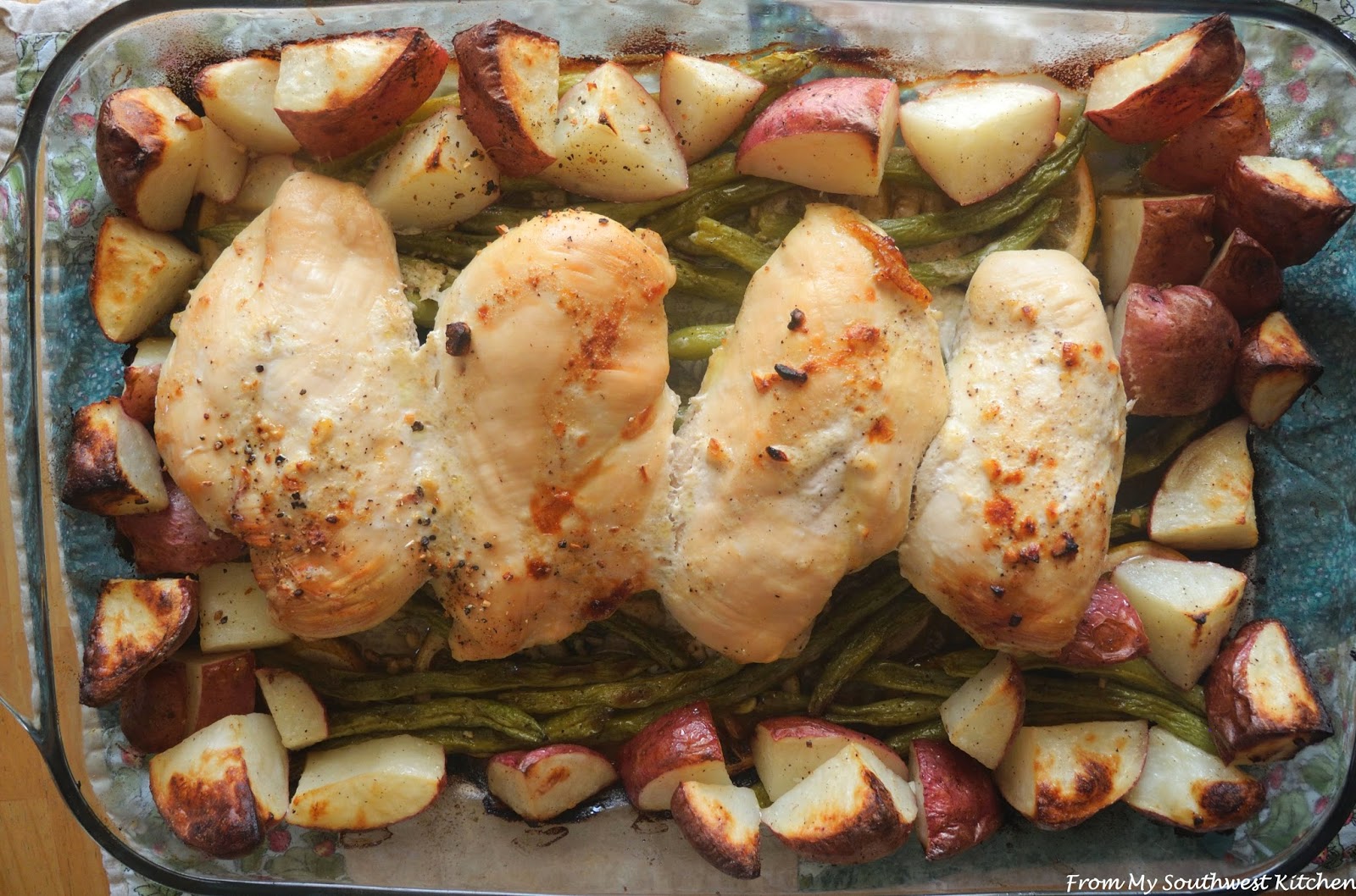 From My Southwest Kitchen PanRoasted Chicken With Lemon GarlicGreen