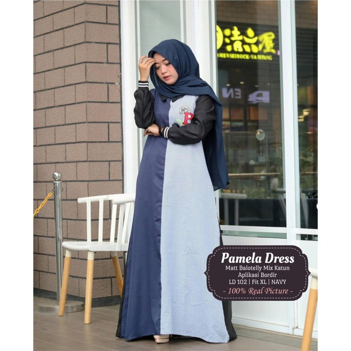 SB Pamela Dress Jual Baju Busana Muslim Pamela Dress