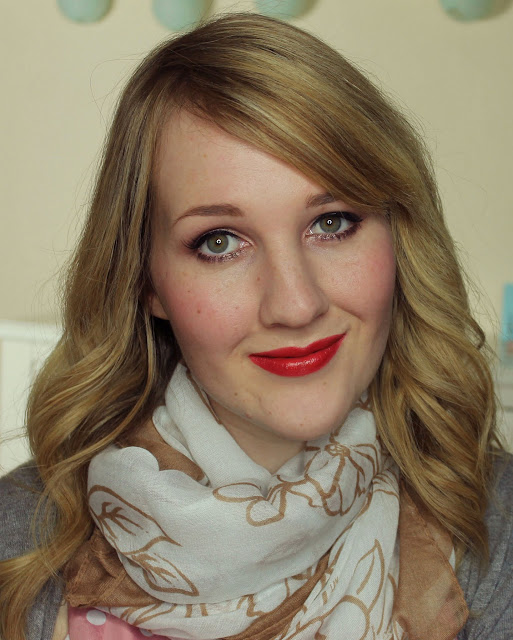 Karen Murrell - Red Shimmer Lipstick Swatches & Review