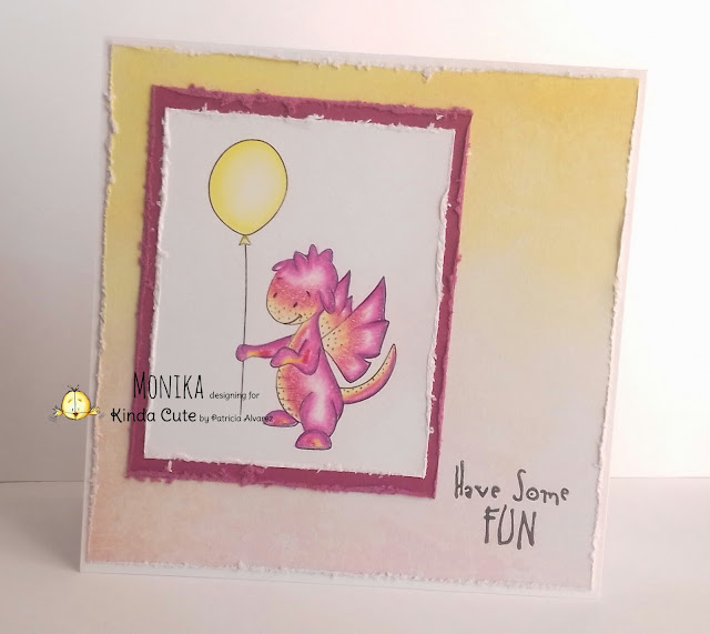 birthday dragon digital stamp card