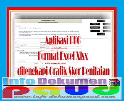 Aplikasi PKG Format Excel Xlsx dilengkapi Grafik Skor Penilaian
