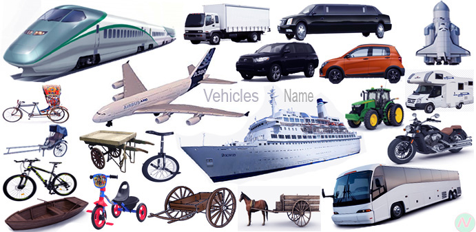Vehicles Names | Meaning & Picture | Vehicles Vocabulary | Necessary Vocabulary   