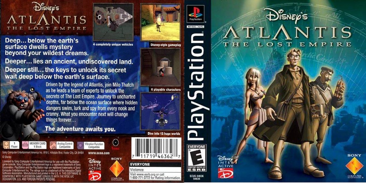 Disney's Atlantis: The Lost Empire - Playstation - Gamerids