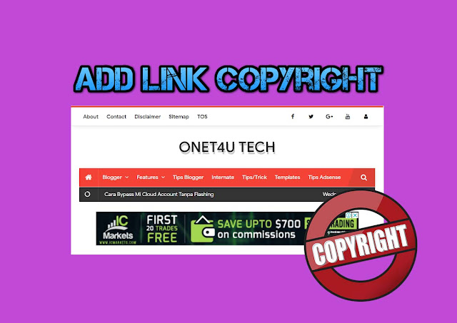 Cara Menambah Link Copyright Pada Teks Yang di Copy