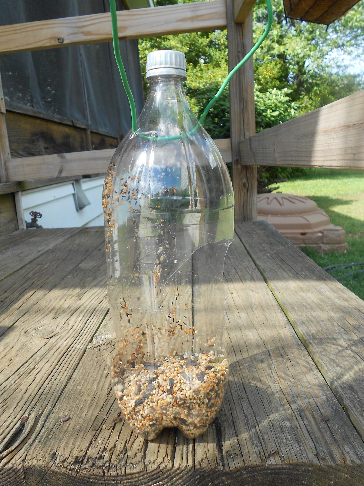 Goofy Monkeys: Upcycled Bottle Bird Feeder