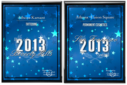 Athena Karsant won Best of Beverly Hills & San Francisco for Tattooing & Permanent Makeup