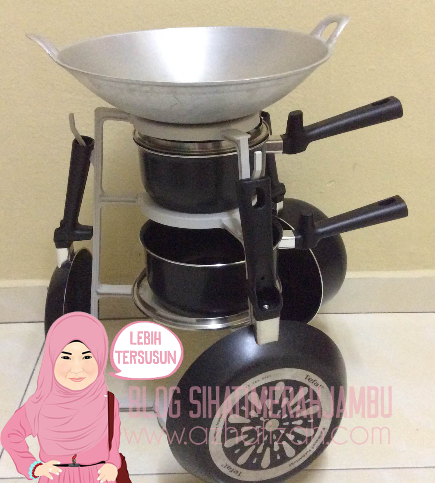 pan tree cookware organizer murah