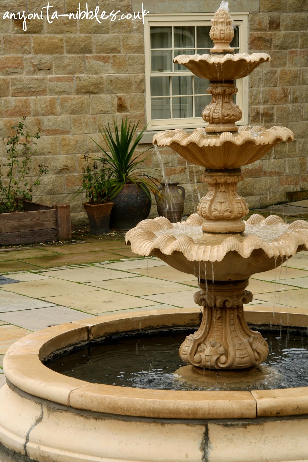 Tranquil courtyard fountain | Anyonita-nibbles.co.uk