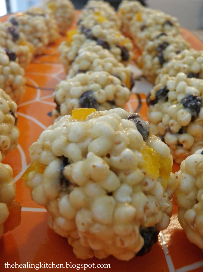 The Healing Kitchen Gluten Free Vegan Halloween Krispy Treats
