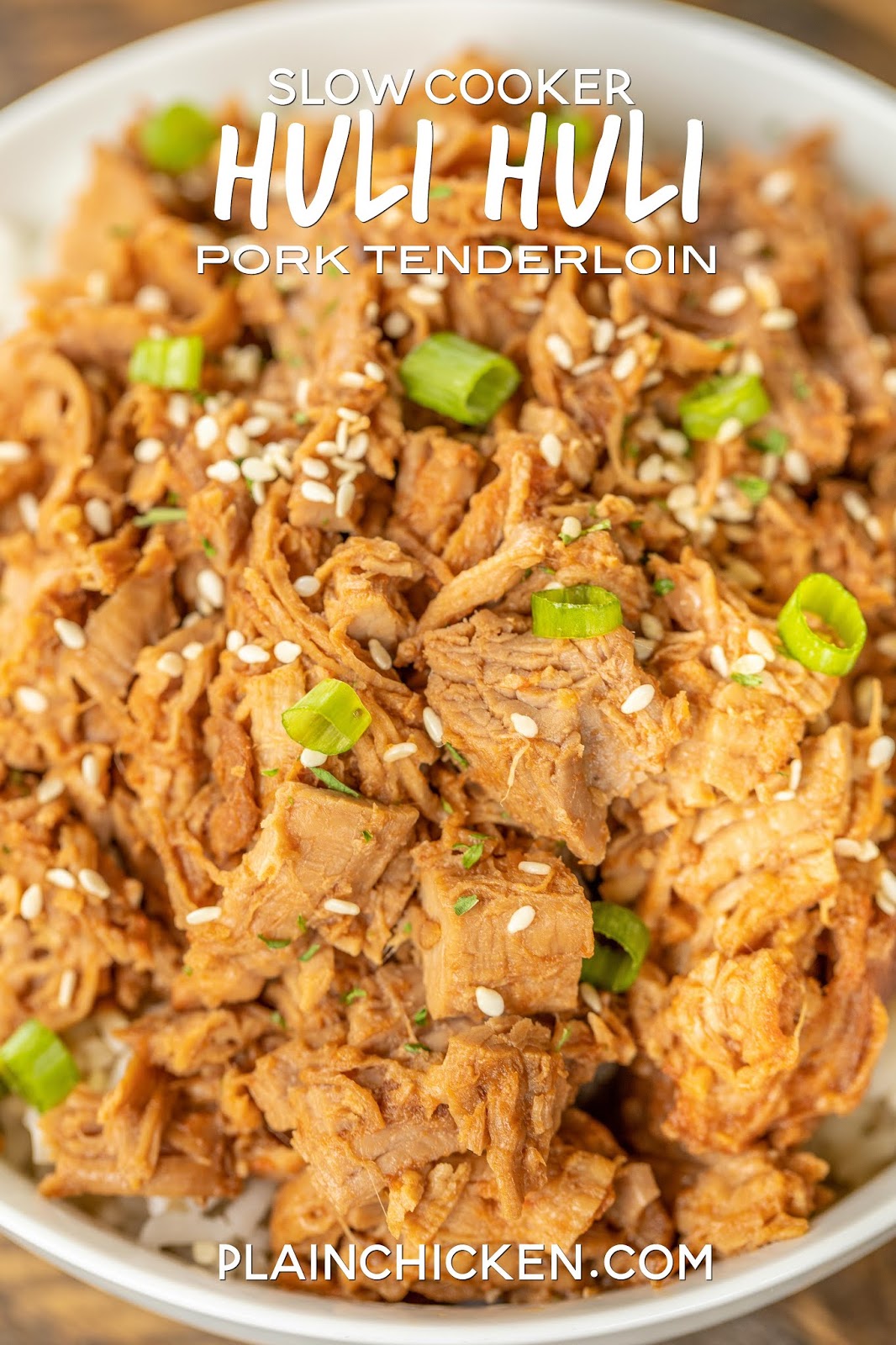 Slow Cooker Huli Huli Pork Tenderloin Plain Chicken®