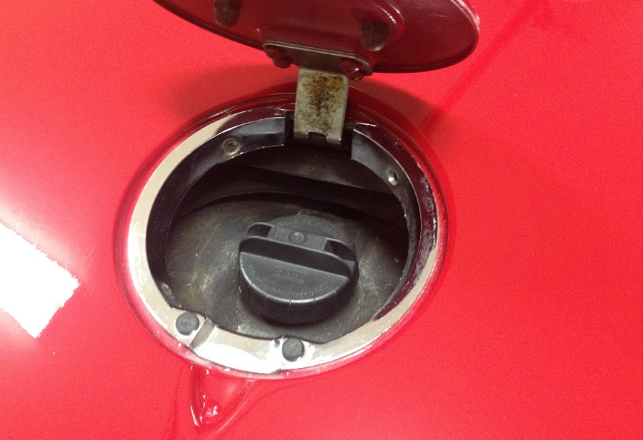 1976 Corvette Stingray Restore, Repair, Detail Detailing Gas Cap Door
