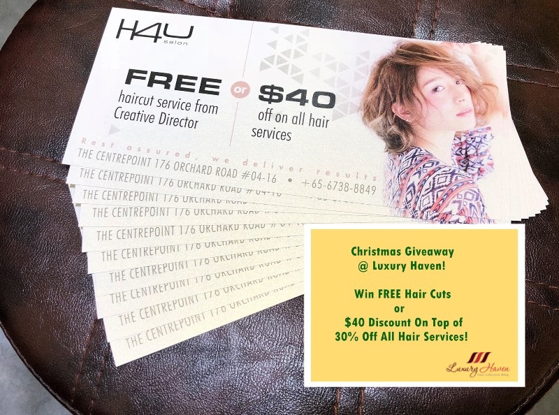christmas giveaway win free hair cuts x 10 at h4u salon