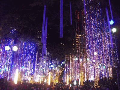 animated gif light cards for new year 