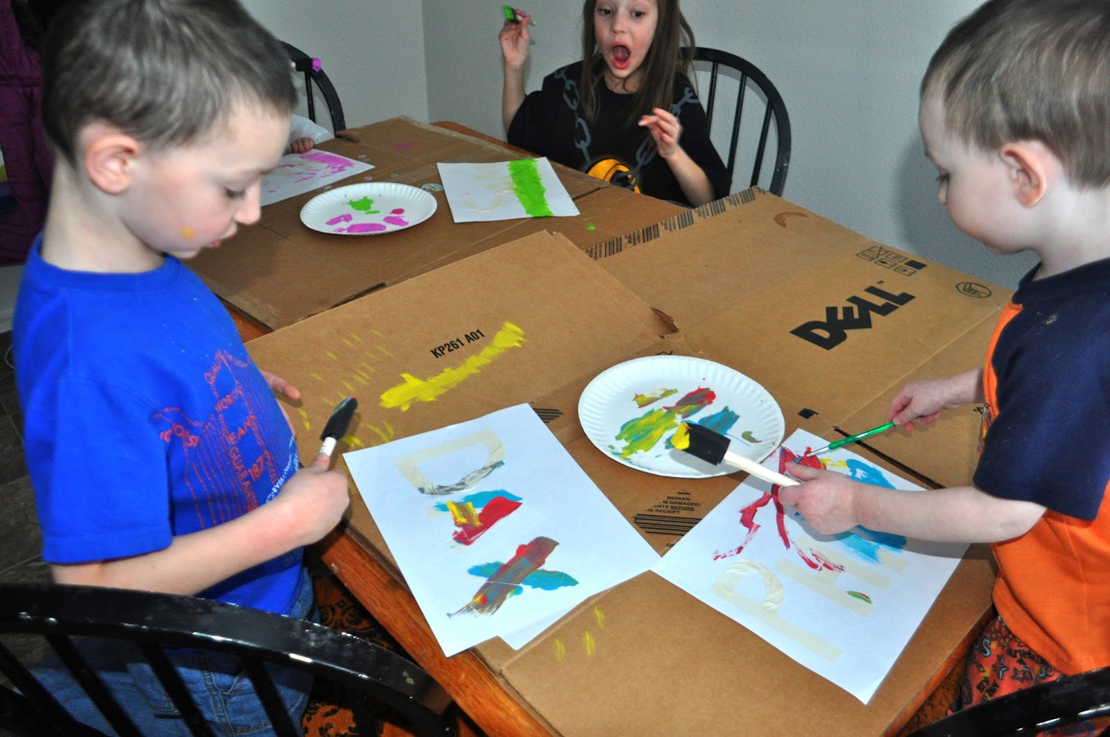 Crafty Confessions of a Brainy Mom Masking Tape Name Art