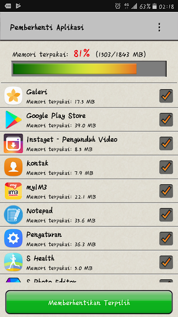 Cara Mengatasi Memori Penuh Hp Samsung J3