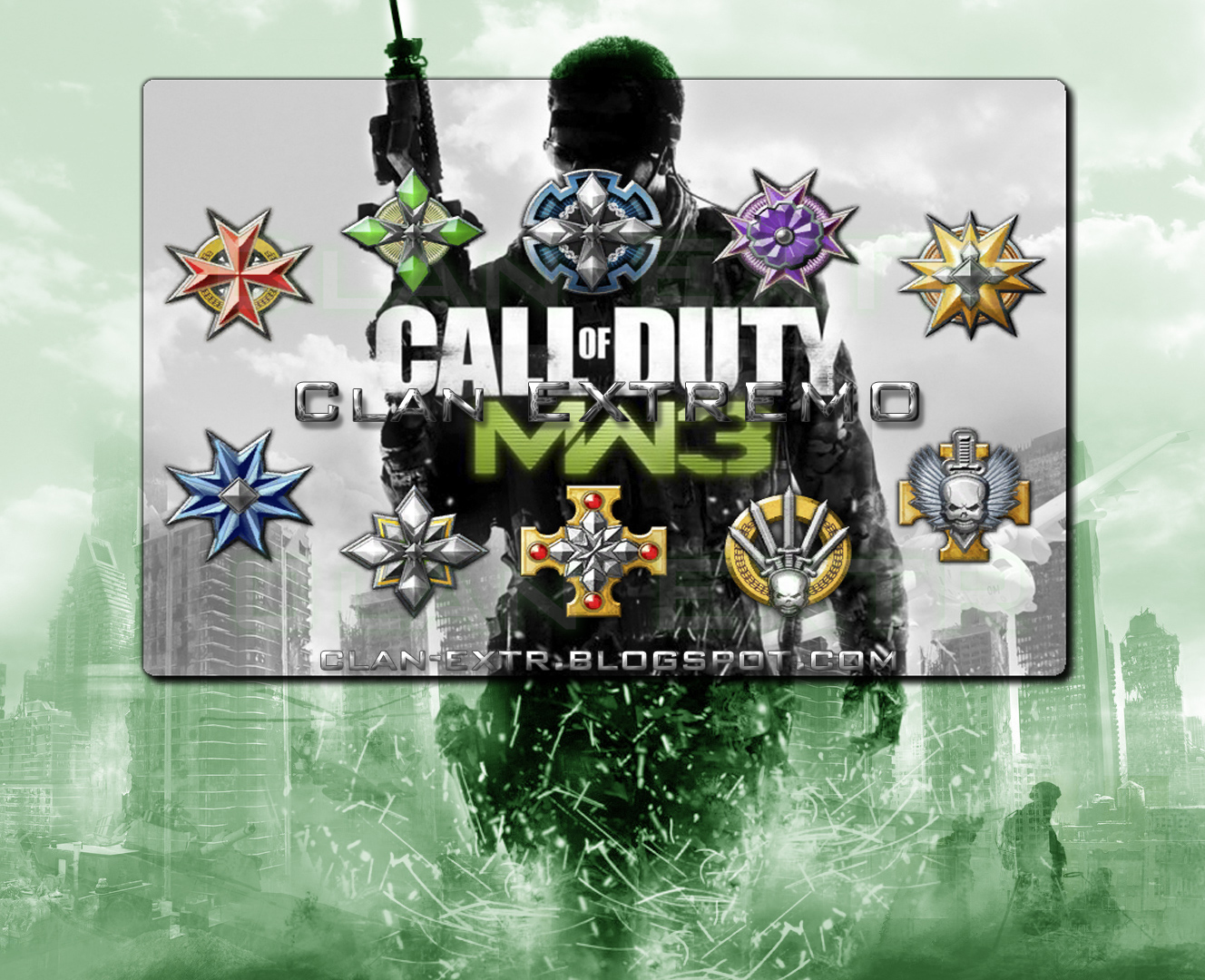 Clan EXTREMO Rangos de prestigio Call of Duty MW3 (emblemas medallas