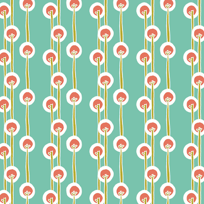 Surface pattern designer highlight: Sian Elin sianelin6pretty poppies pattern