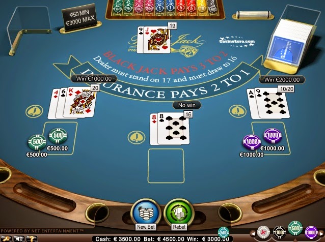 CasinoEuro Blackjack CasinoEuro Blackjack Screen
