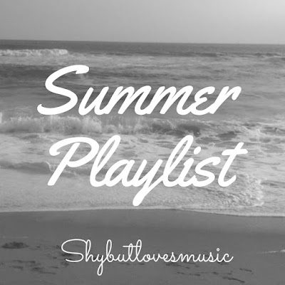 Shybutlovesmusic logo on beach background - Summer Playlist Edit