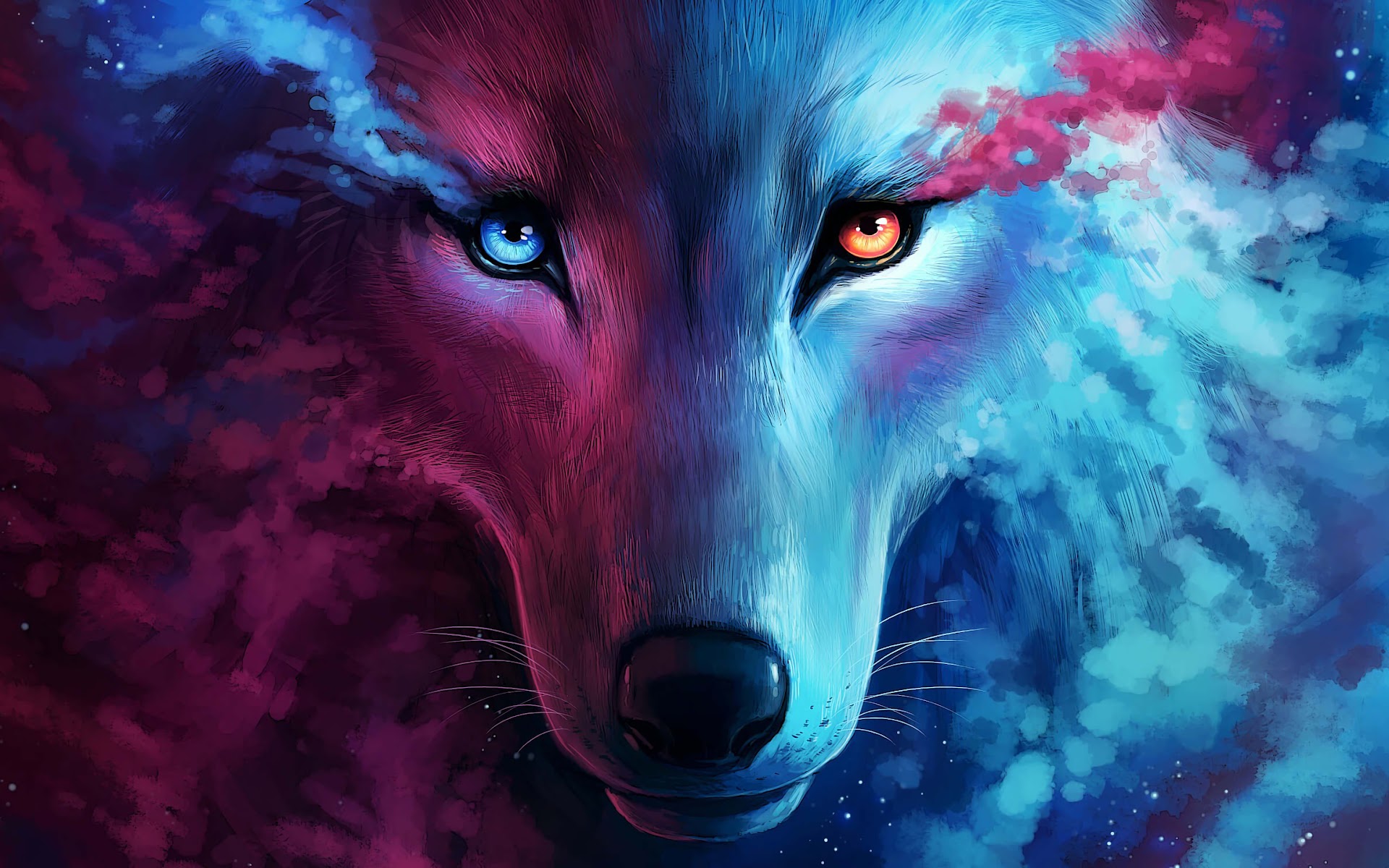 Wolf, Fantasy, Art, 4K, #70 Wallpaper PC Desktop