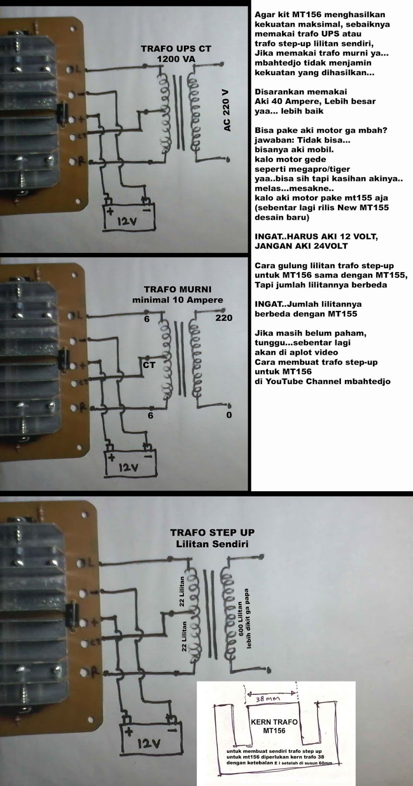 mbahtedjo voltage STRONG INVERTER MT156 Scheematic