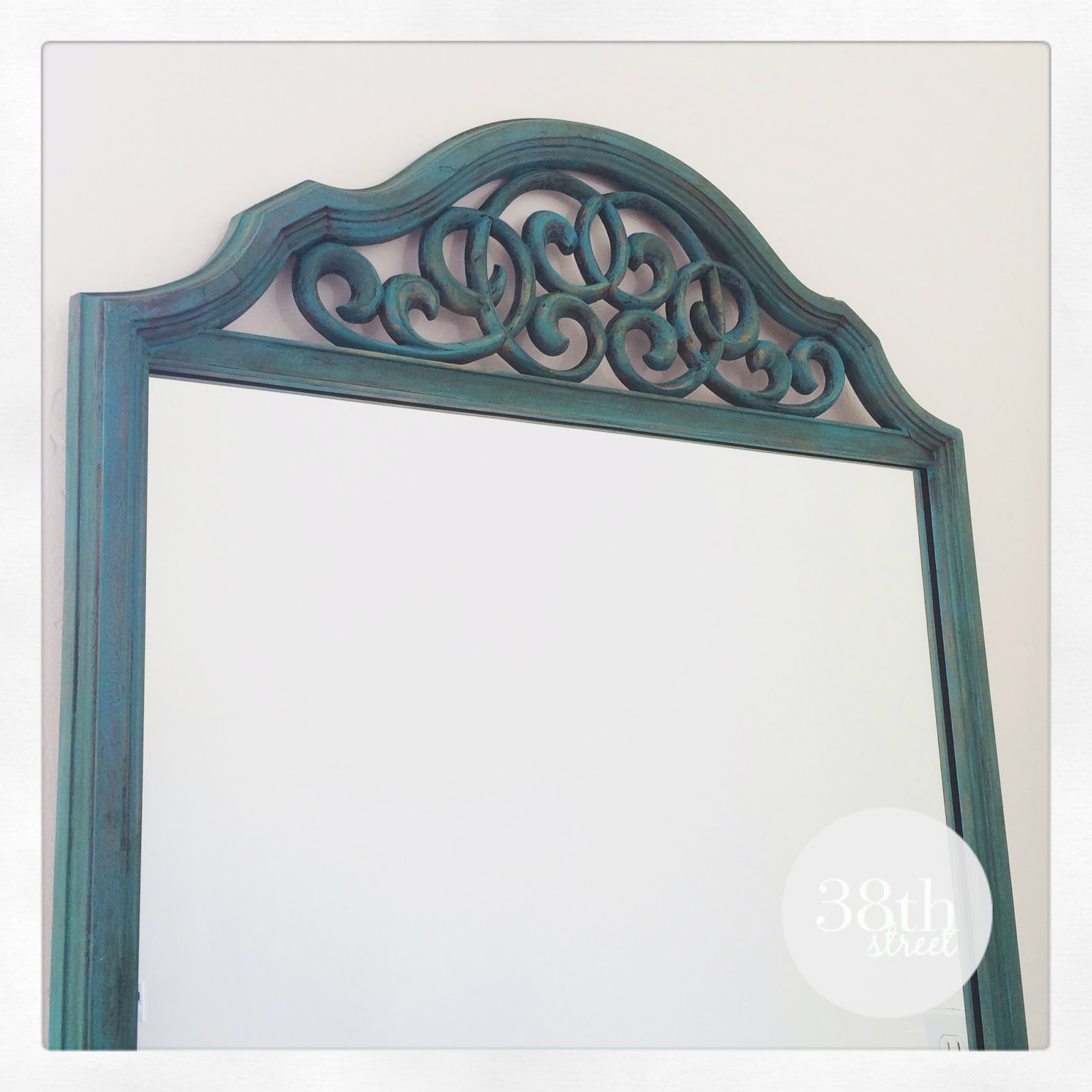 The Olivia Mirror Reverse Distressing Thirty Eighth Street