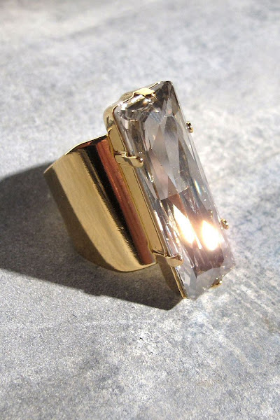 Bague Viveka Bergstrom Strass XXL