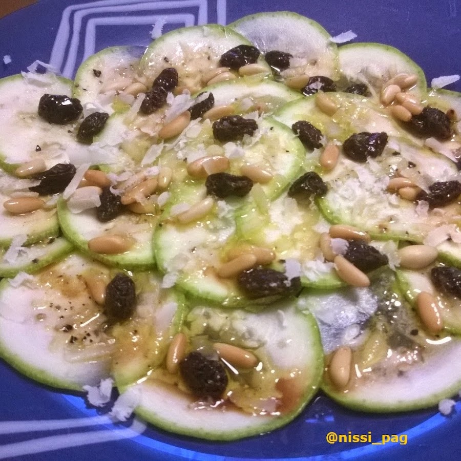 Carpaccio de calabacín - receta