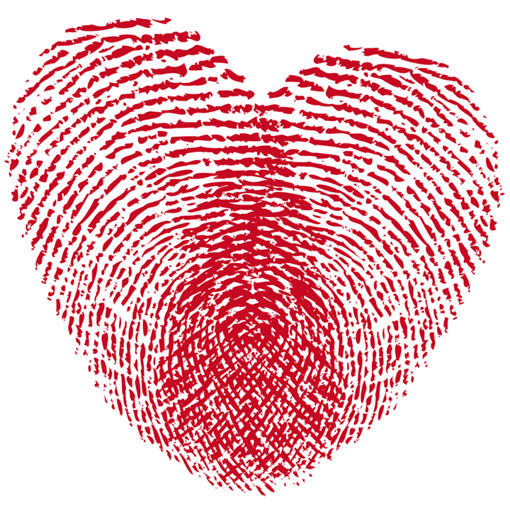 Fingerprints heart