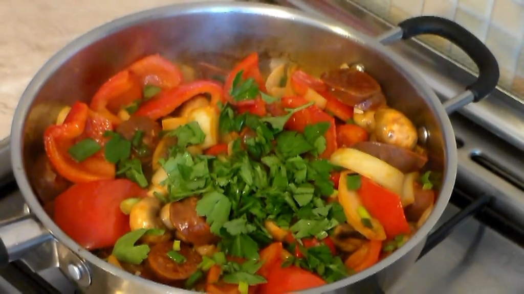 Cookingaround Chorizo Sausage Stir Fry Recipe