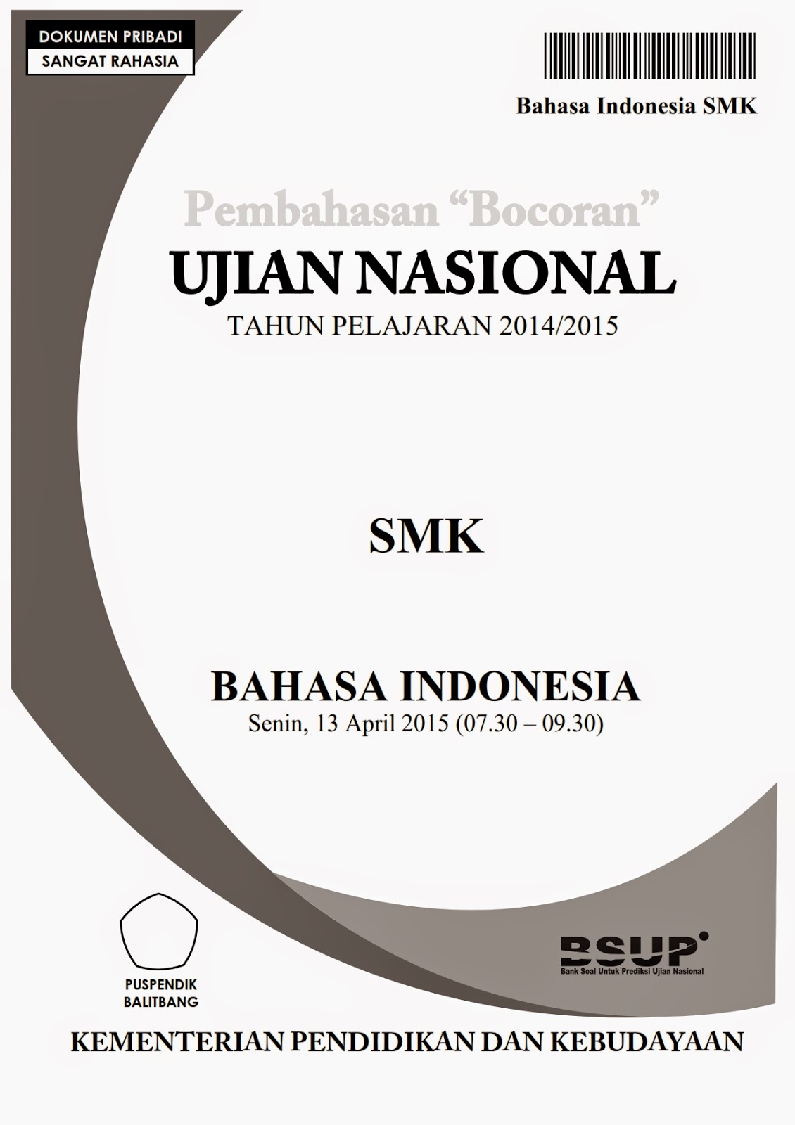 Soal Un Bahasa Indonesia Smp 2018 Dan Kunci Jawaban Download File Guru