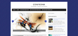 Confroma Blogger Template is a 2 Column Magazine atyle blogger template
