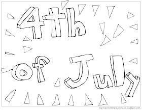 free coloring pages for 4th of July Independence Day