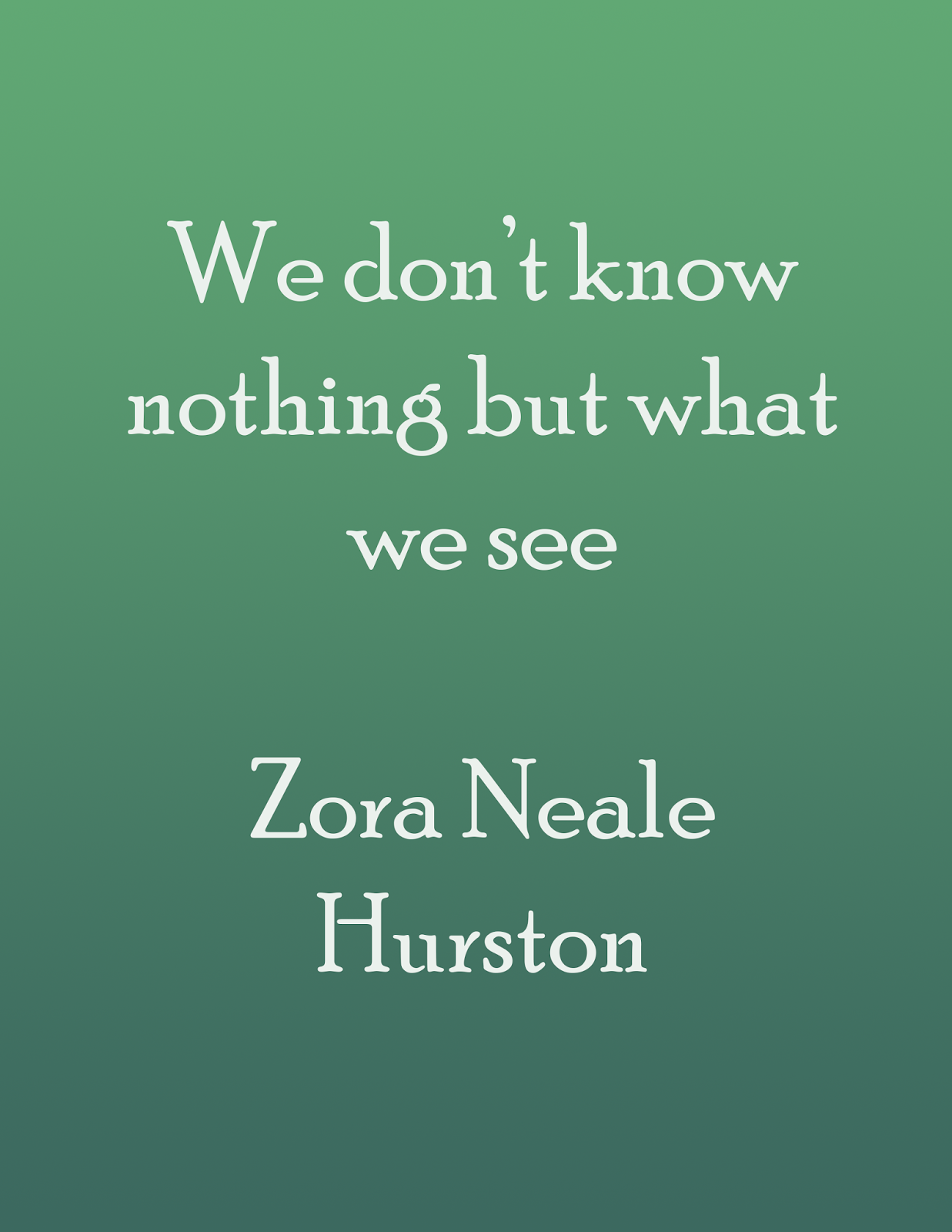 Zora neale hurston their eyes were watching god thesis
