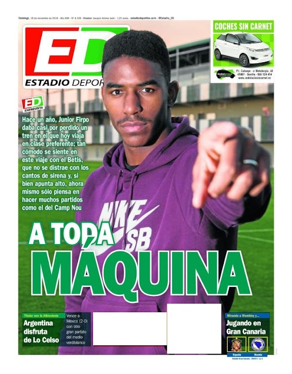 Betis, Estadio Deportivo: "A toda máquina"