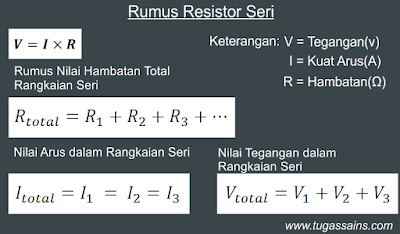 Rumus Resistor Seri