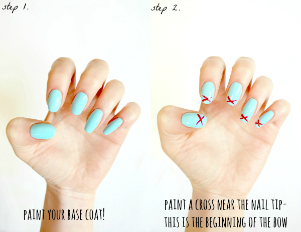 1. Easy Bow Nail Art Tutorial - wide 6