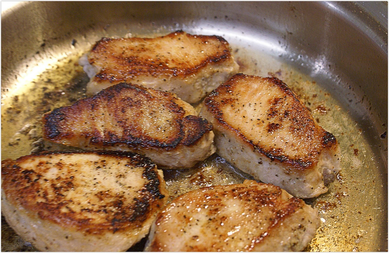 The Hungry Lovers Pork Medallions and Mushrooms in Brandy Cream Sauce