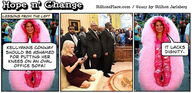 stilton's place, hope n' change, trump, politics, conservative, liberal, vagina, conway, oval office, bill clinton