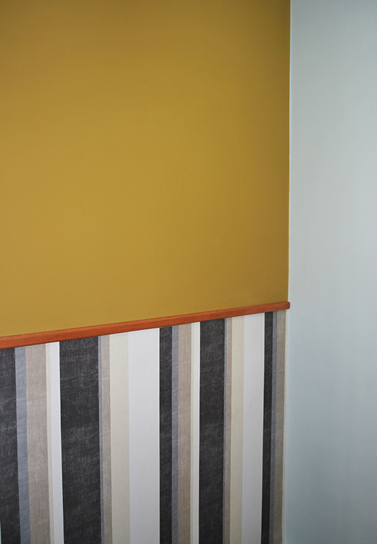 papel de parede, ouro monarca, ochre gold, wallpaper, decoração, decor, parede colorida