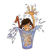 Ahogarse en un vaso de agua