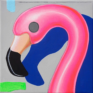 andrea mattiello "Blue flamingo" _ Atypic Art