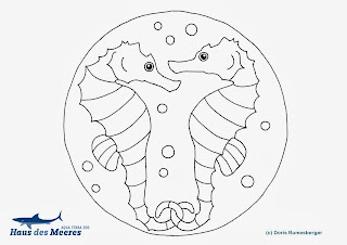MALVORLAGEN SEEPFERDCHEN