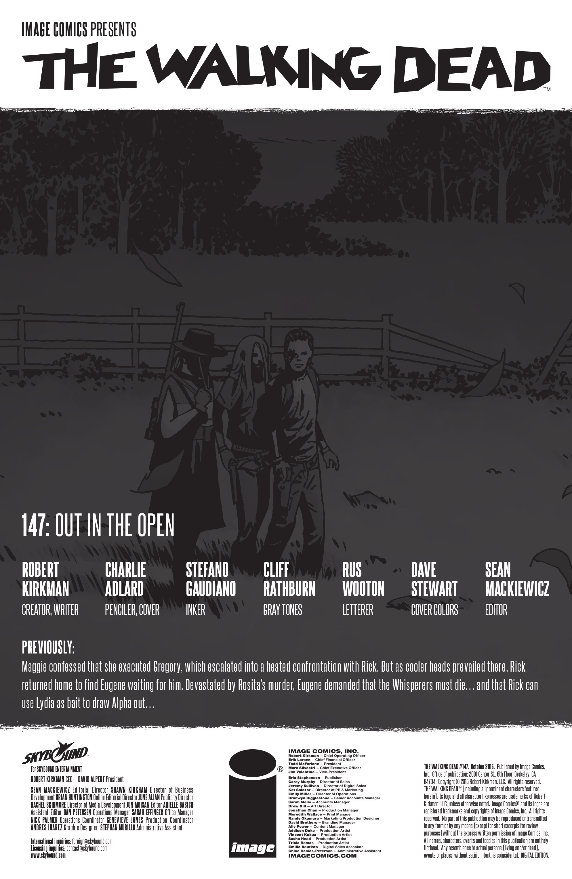 Read online The Walking Dead comic -  Issue #147 - 2