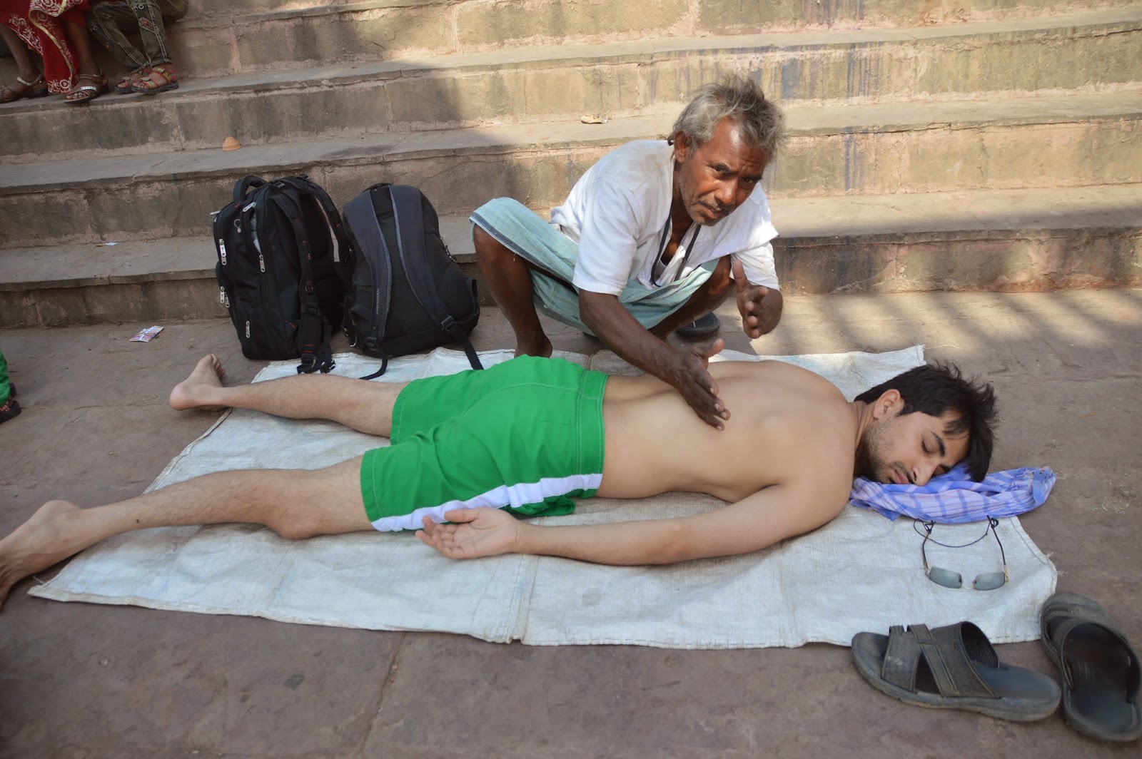 male to male full body massage bulge erect varanasi ghats intimate man rubbing india