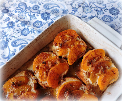 Baked Peach French Toast