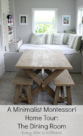 A Minimalist Montessori Home Tour: The Dining Room
