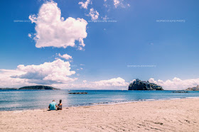 Foto Ischia. Amore Ischia, Ischia Isola Romantica, Cuore nel cielo, Nuvole a forma di cuore, Castello Aragonese Ischia, 